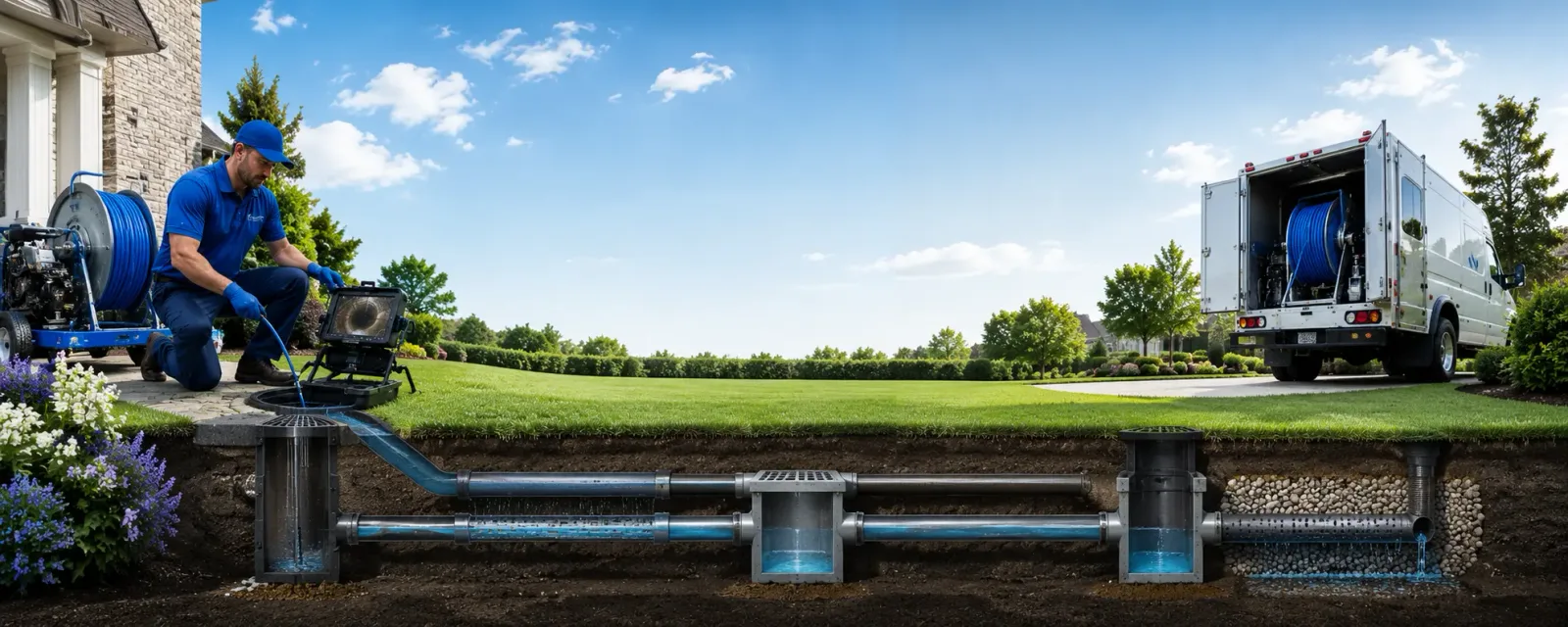 Outdoor drain cleaning information for Proberta, CA